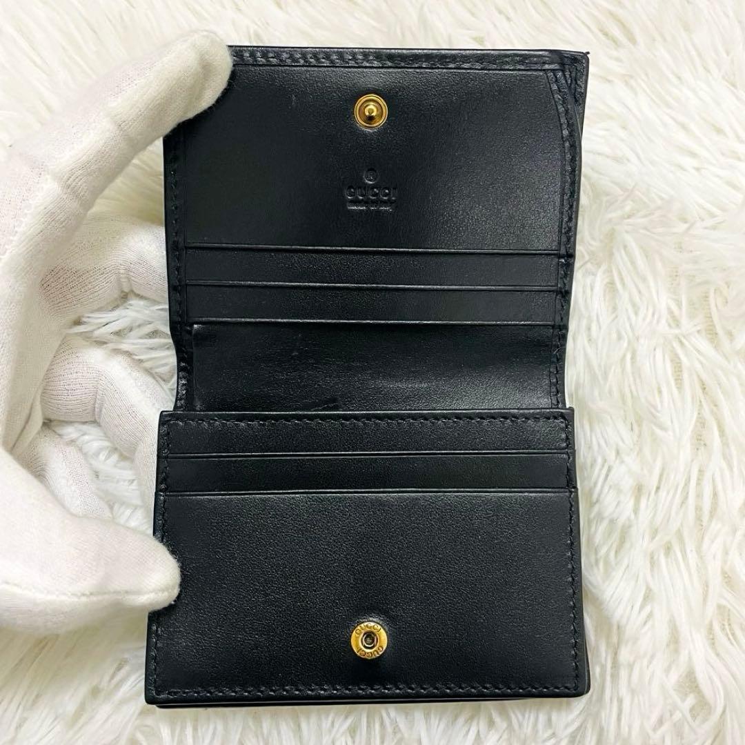 極美✨GUCCI 二つ折り財布 キルティング マーモントGG レザー