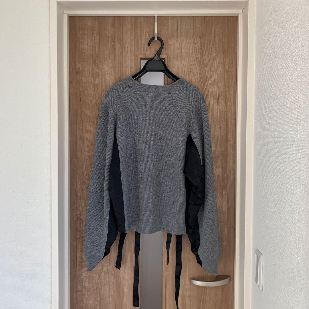 エッセンロートレアモン★サテンドッキングウールカシミヤニット