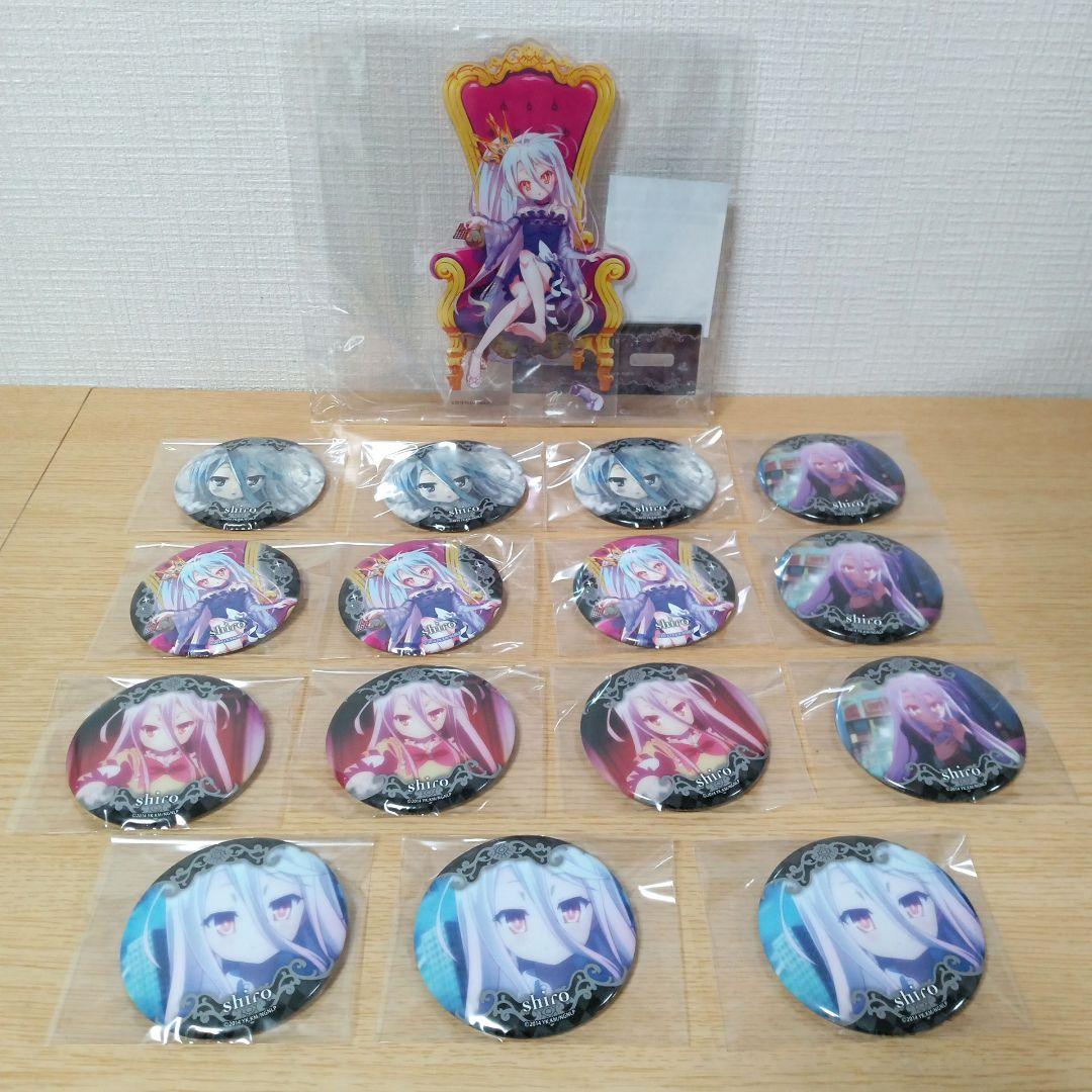 ノーゲーム・ノーライフ　缶バッジ　ラッキー缶バッジ　白　まとめ売り