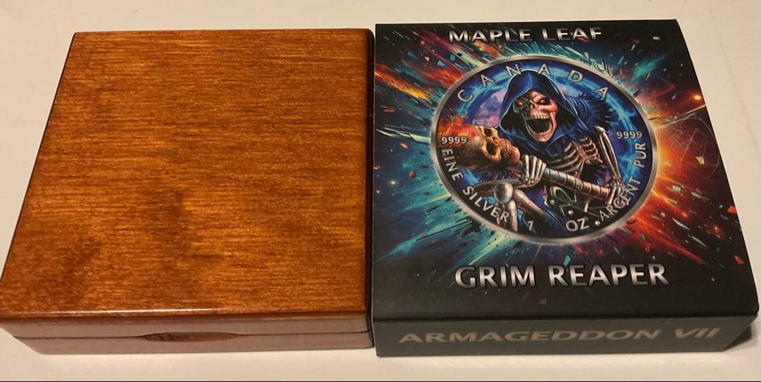 グリムリーパー アルマゲドンⅦ メイプルリーフ銀貨 2024 1オンス