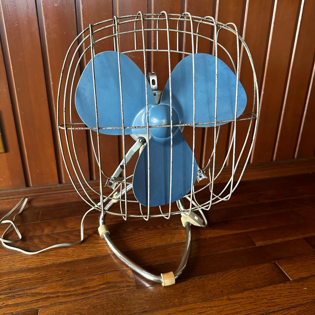 昭和レトロ　扇風機　富士電機　サイレントファン　角形　四角　希少　稼働します