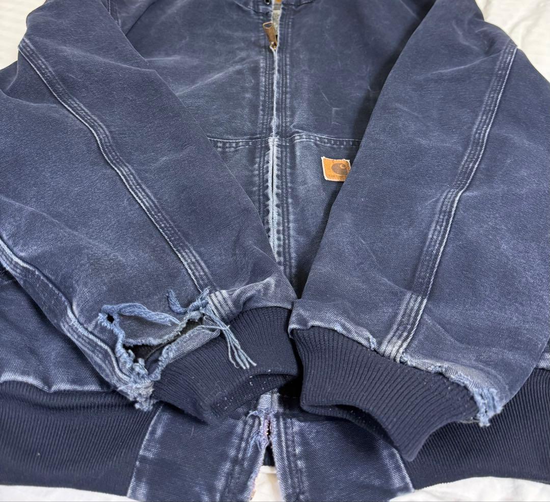Carhartt カーハートアクティブジャケットネービーJ25 MDT フェード