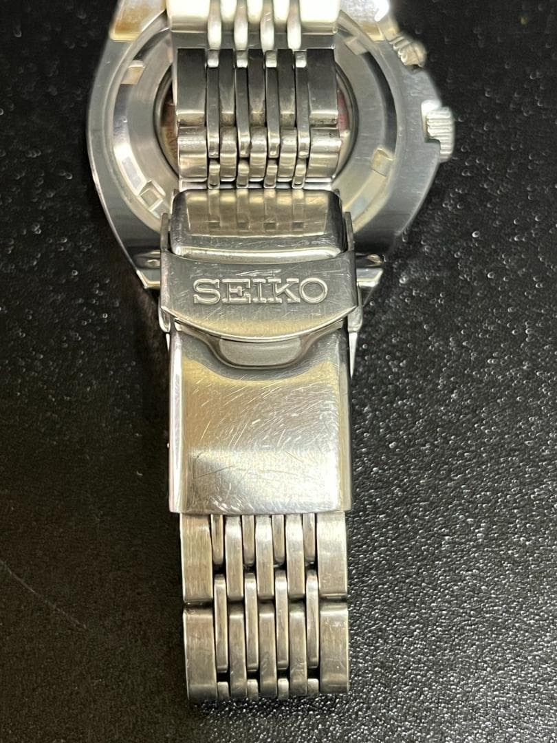 ◆SEIKO セイコー メカサスブルー文字盤4S12-0010腕時計　08166