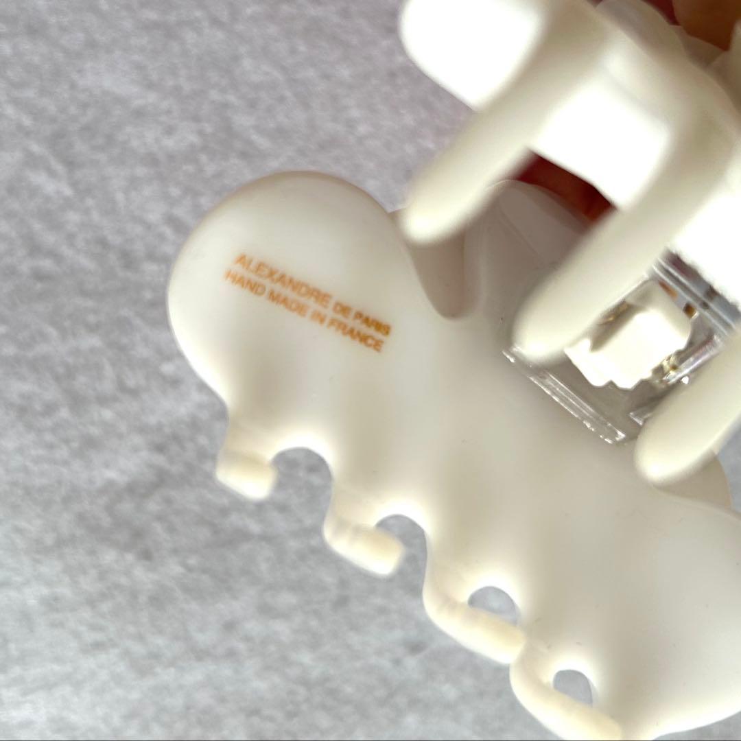 【美品】ALEXANDRE DE PARIS LISERAI S クリップ 白