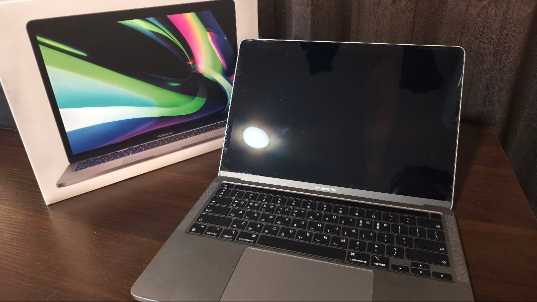 ​【ジャンクMacBook Pro M1 16GB 512GB韓国語キー画面割れ