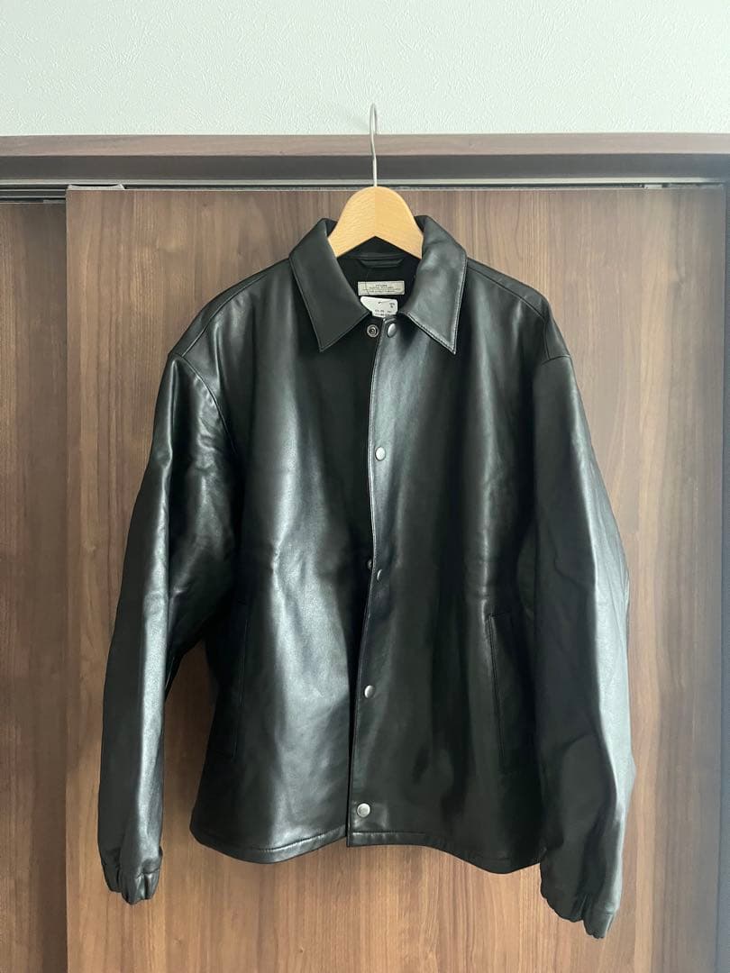LAMB LEATHER COACH JKT レザーコーチジャケット