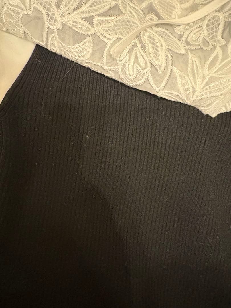 スナイデル　レースカラーニットプルオーバー