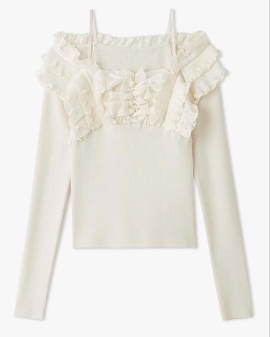 SNIDEL プリーツドッキングプルオーバー