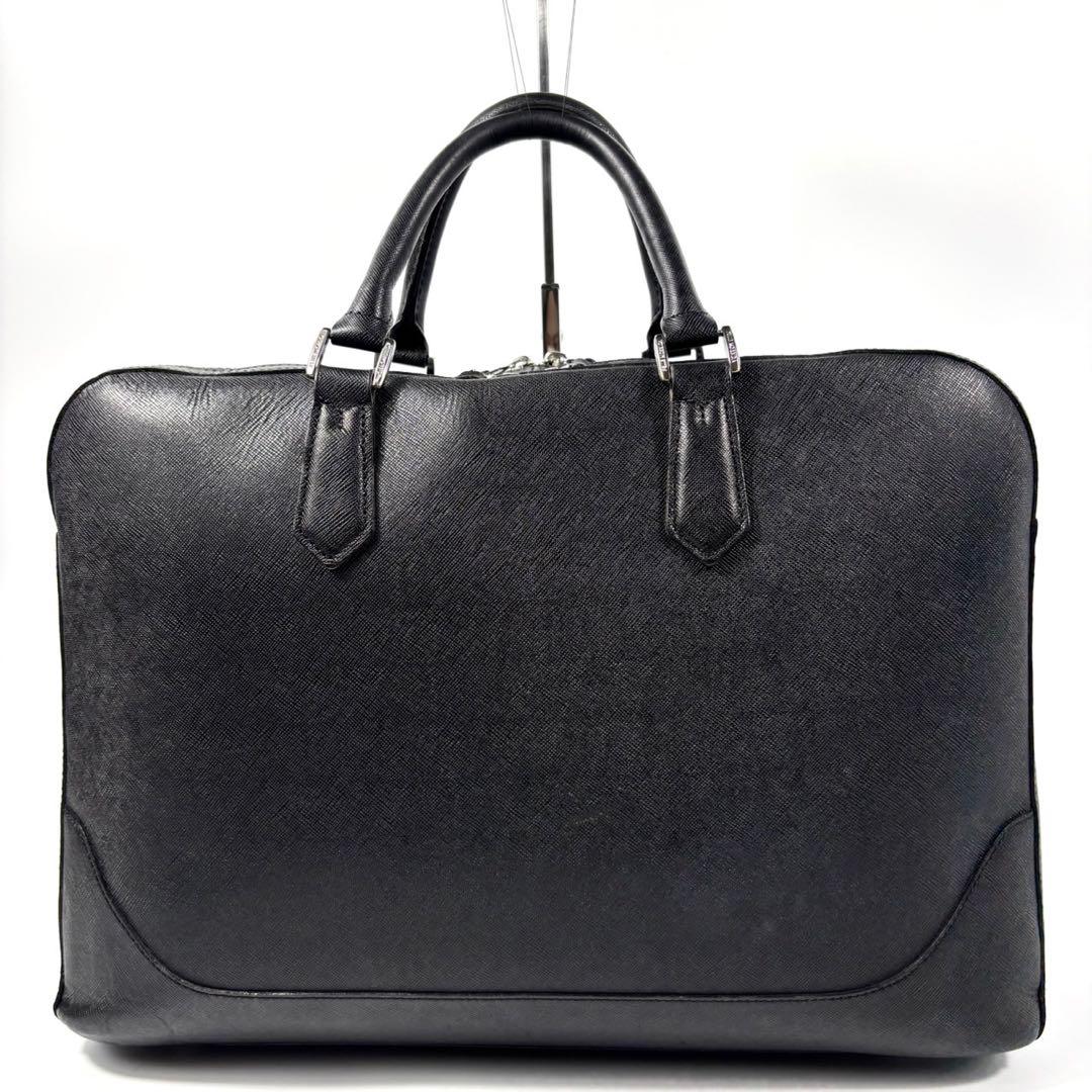 ✨希少 美品✨ペッレモルビダ ビジネスバッグ キャピターノ 本革 2層 黒