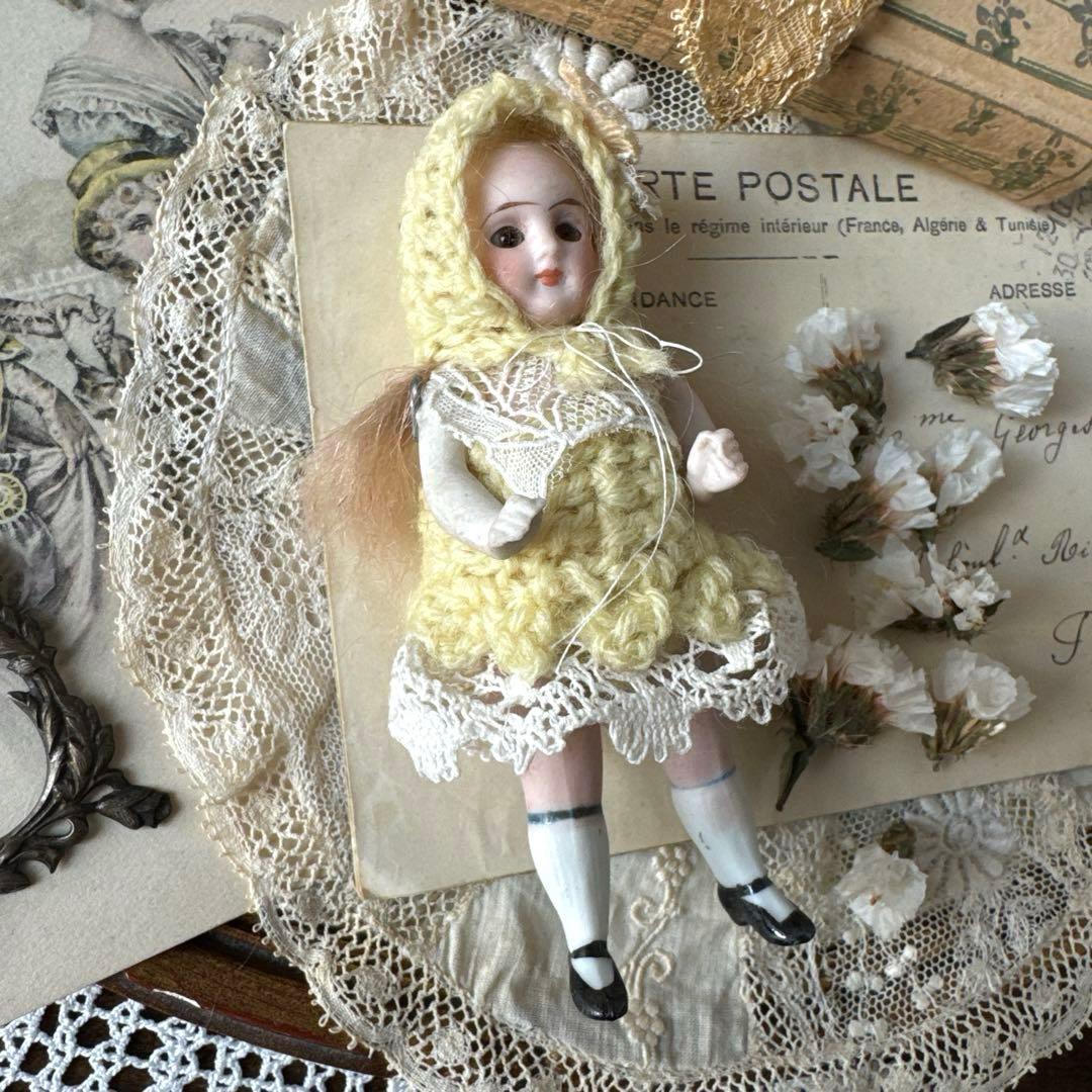 ドイツアンティークミニョネット　オールビスクドール　アンティークドール