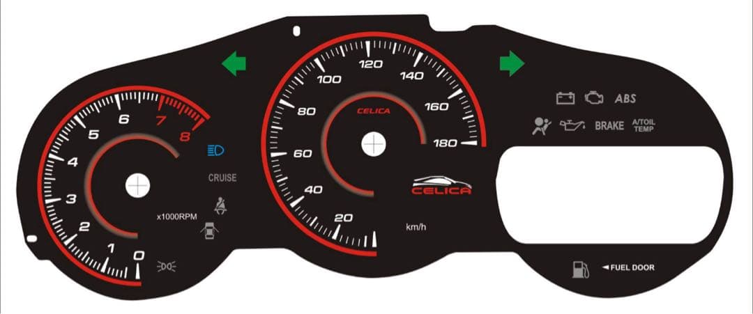 スピードメーター用インナーパネルトヨタセリカZZT230 ZZT231