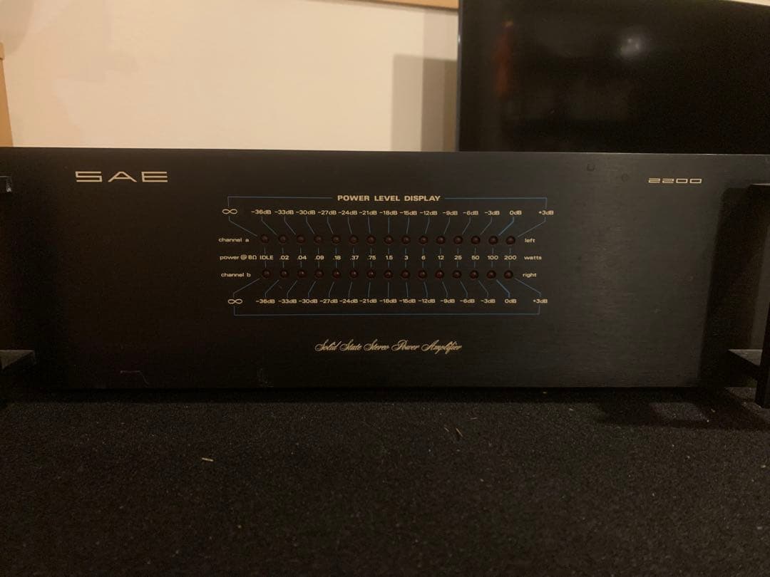 sae 2200 パワーアンプ　ジャンク通電確認のみ　jbl tannoy