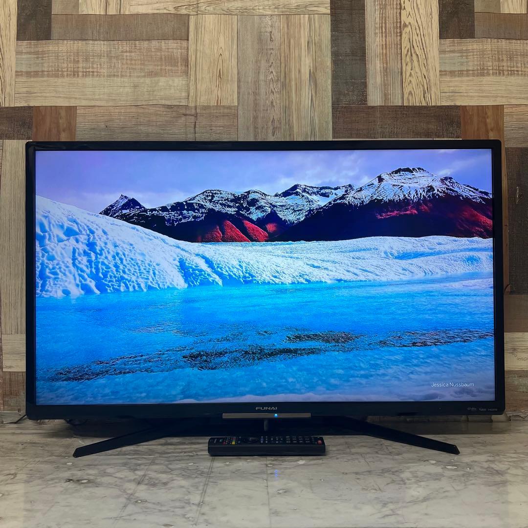 リクエスト価格❣️フナイ40V型HDD録画機能付テレビ見ながら録画も可能。