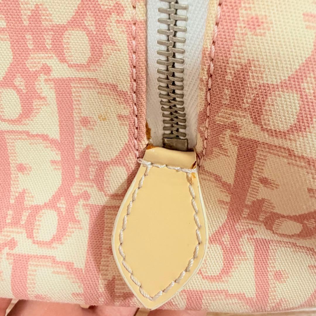 G*迎様 Christian Dior トロッター ピンク ボストン バッグ 鞄