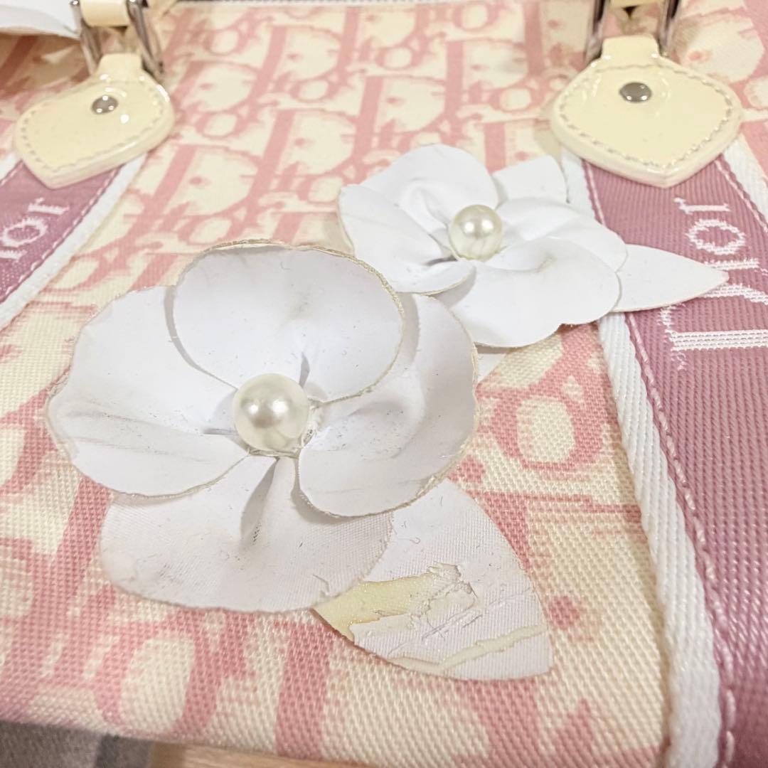 G*迎様 Christian Dior トロッター ピンク ボストン バッグ 鞄
