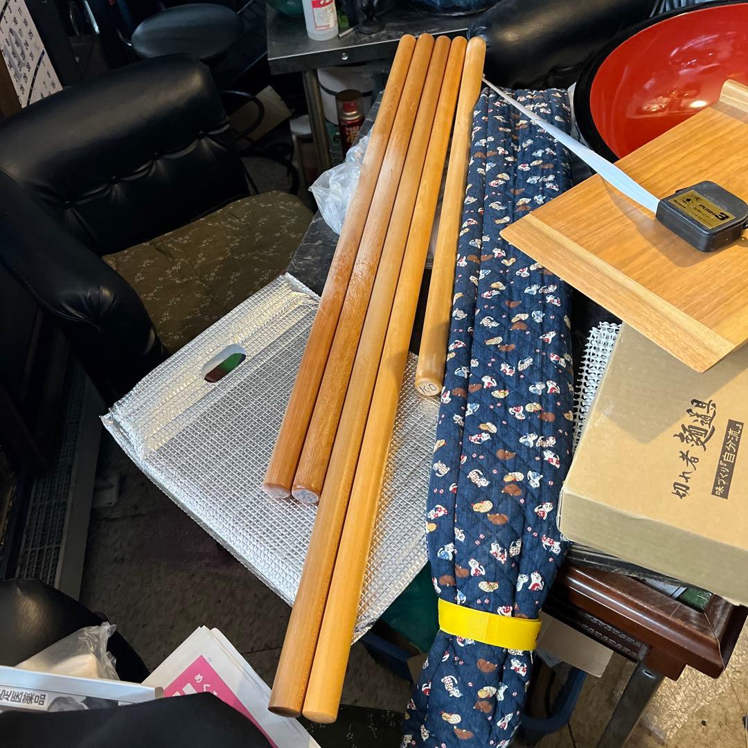 えーいち様 蕎麦打ち道具、 蕎麦打ちのし棒、 のし棒、 めん棒 麺棒布ケース付き