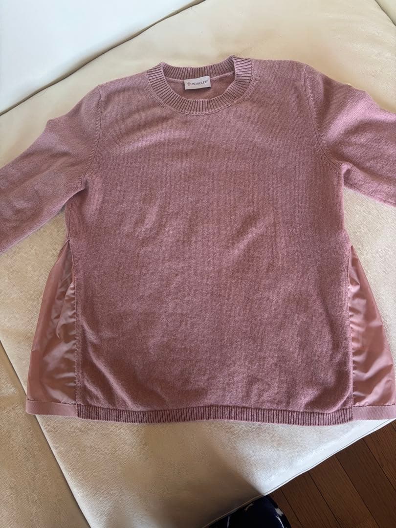 MONCLER 異素材カシミアニットセーター