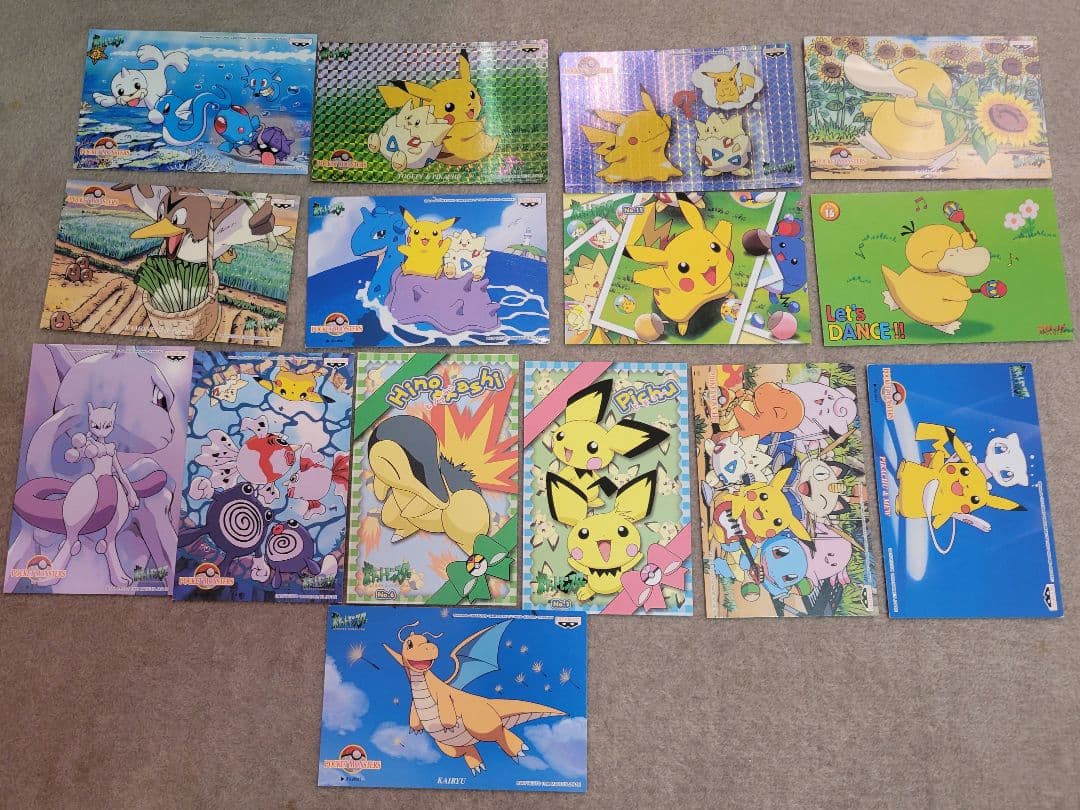 レトロ ポケモン ポストカード まとめ売り バンプレスト