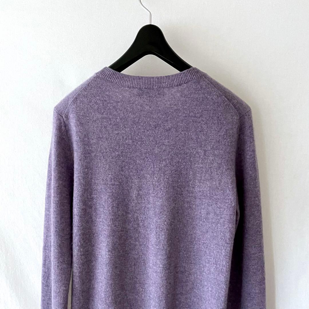 美品 Theory カシミヤ100% クルーネックニット S ラベンダー