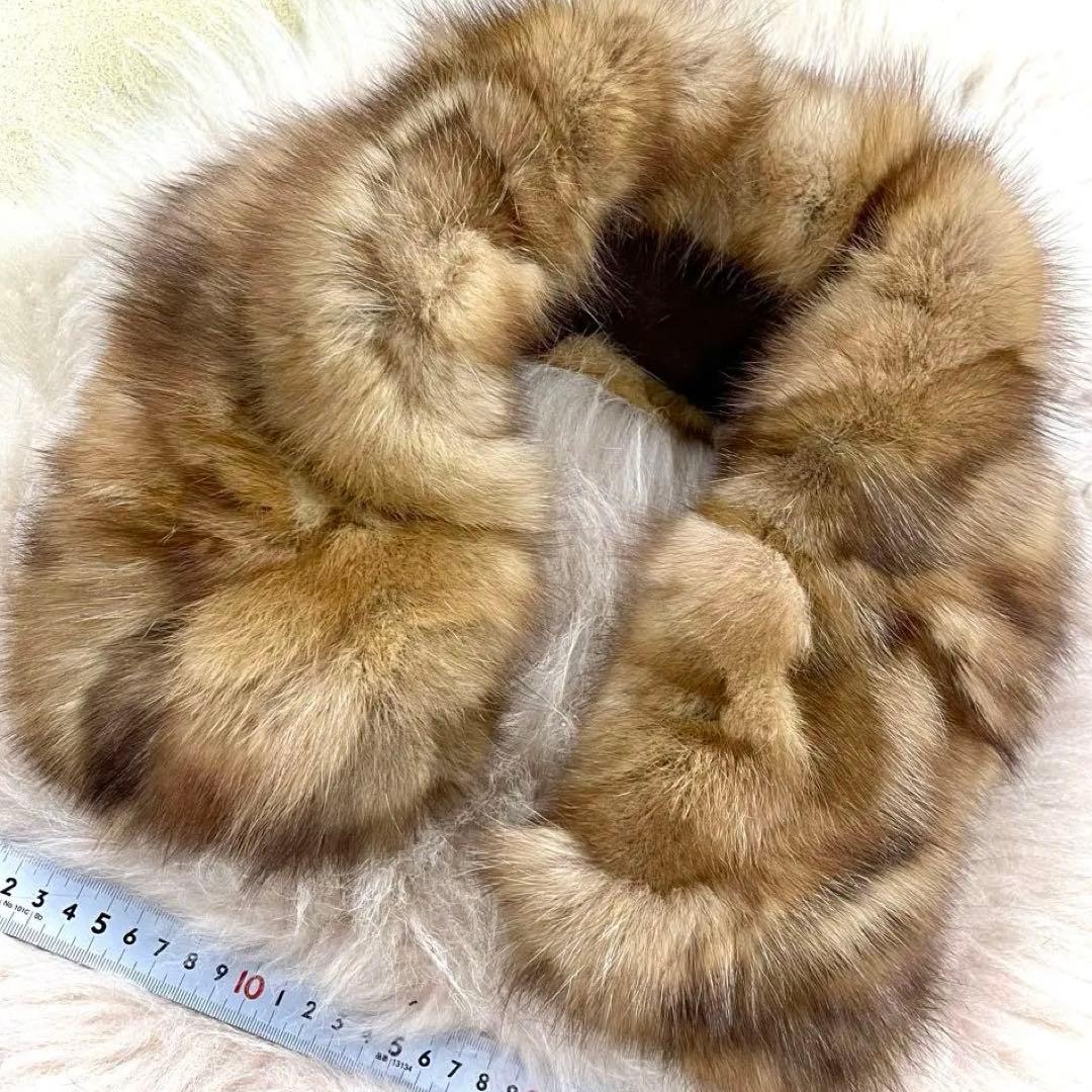 セーブルパッチ　ネックウォームマフラー／天然色　品番Ｗ／GAKE日本製❣️