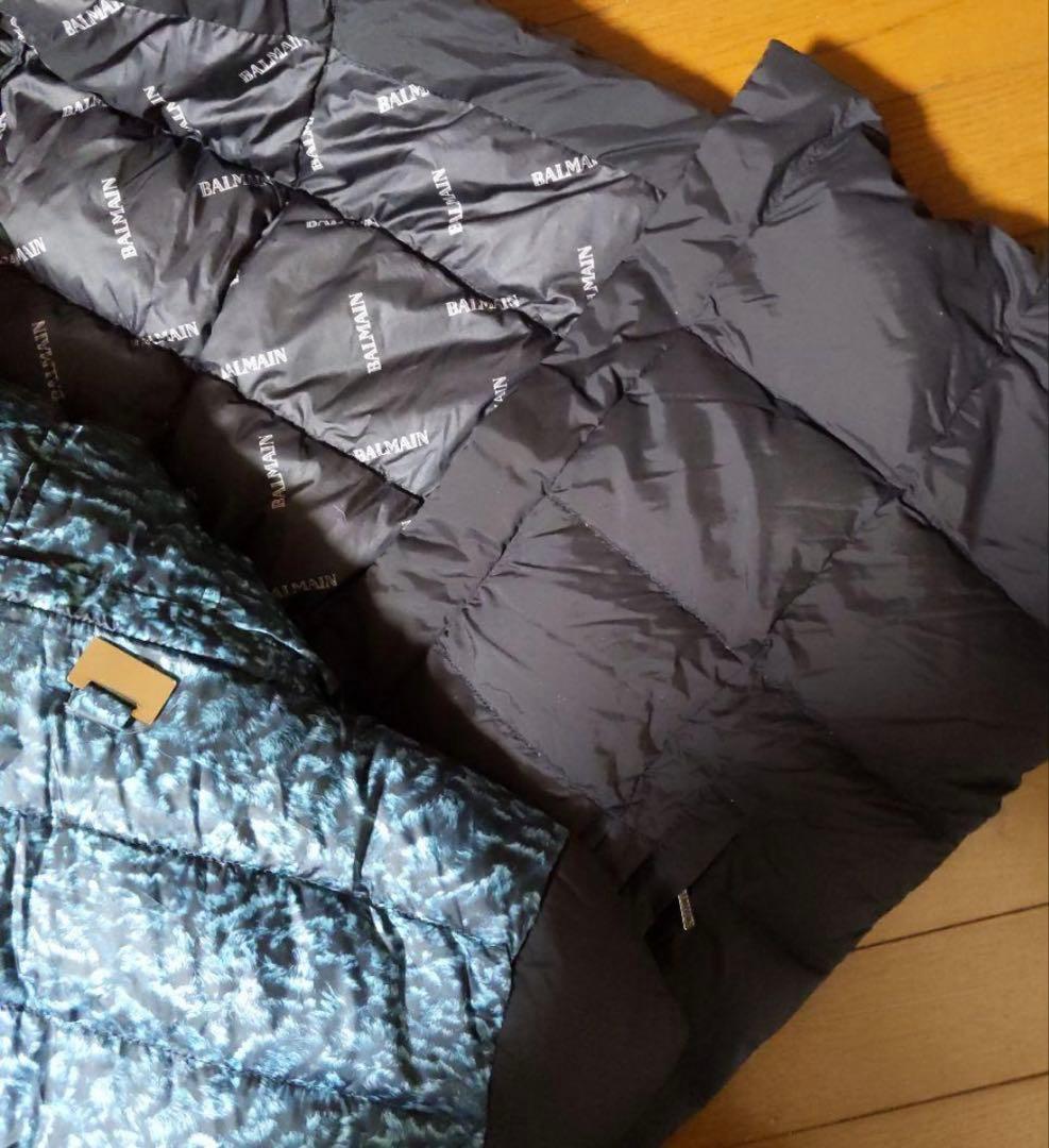 【未使用】最終SALE。BALMAN ダウン95%ブルーFOX軽量ダウンコート