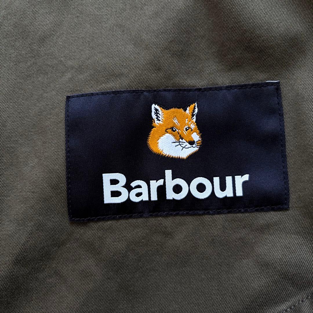【極美品】バブアー×メゾンキツネ シャツ カーゴパンツ セットアップ ロゴパッチ