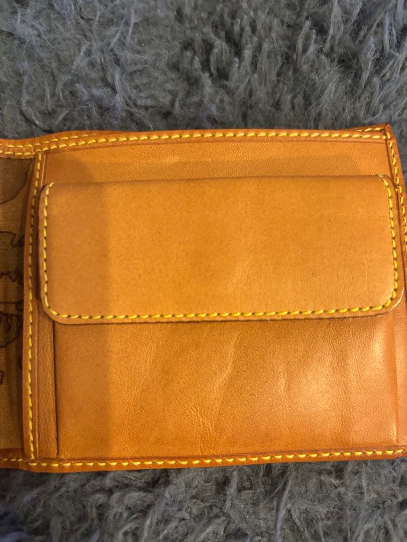 プリマクラッセ　折財布　財布　ウォレット　二つ折り　キャメルブラウン 新品未使用