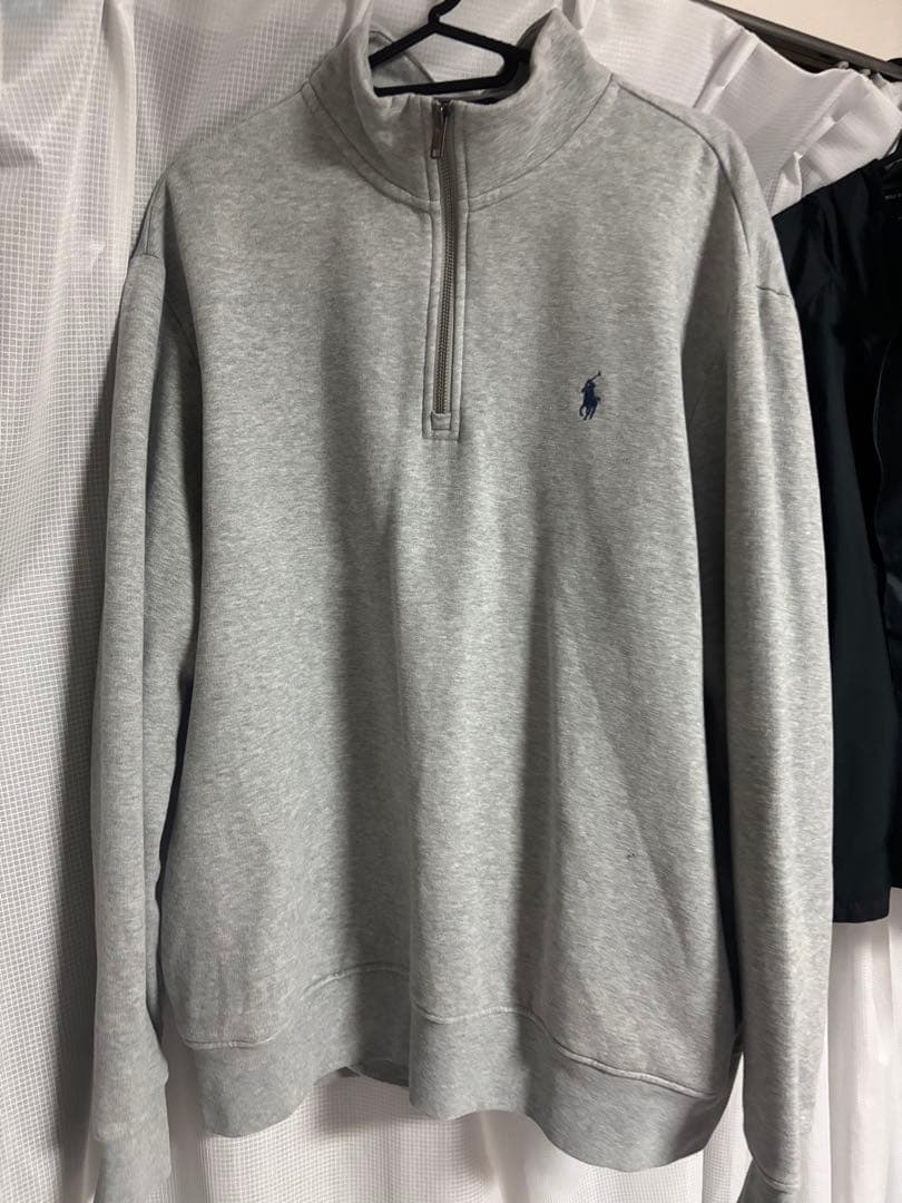Polo Ralph Lauren グレー ハーフジップトレーナー ！？