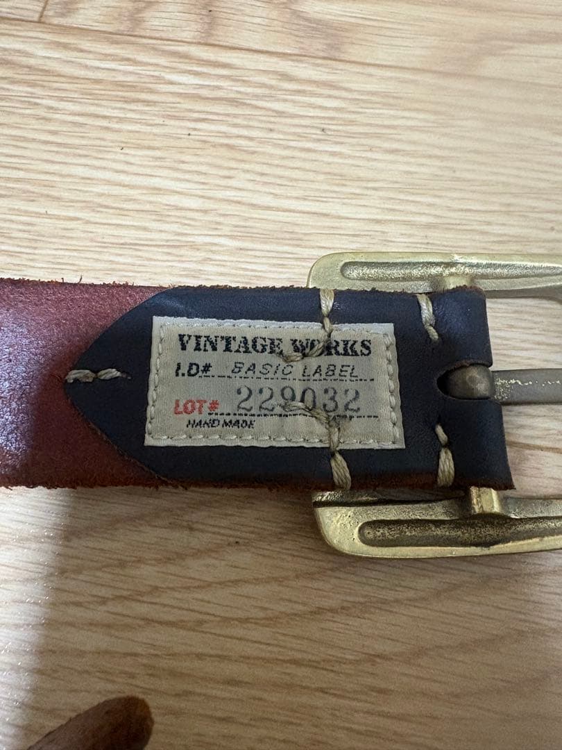 Vintage Works レザー ベルトDH5356.AG Max 33/84