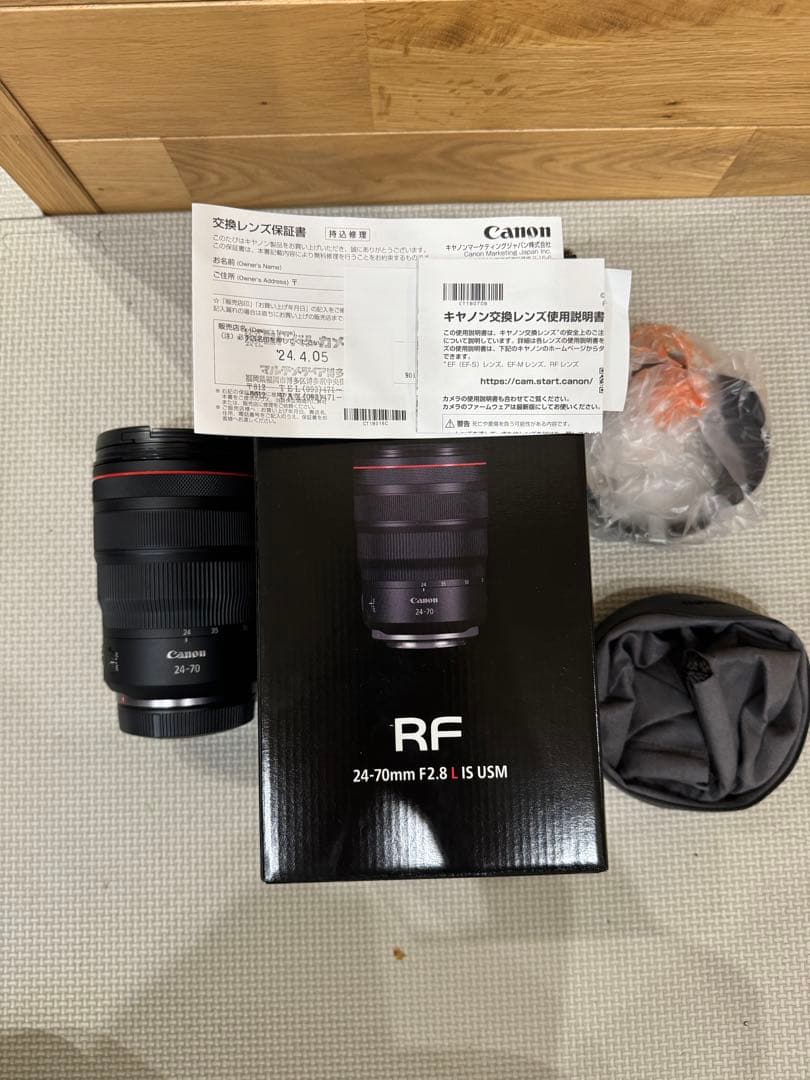 レンズ(ズーム) Canon RF 24-70mm F2.8 IS USM
