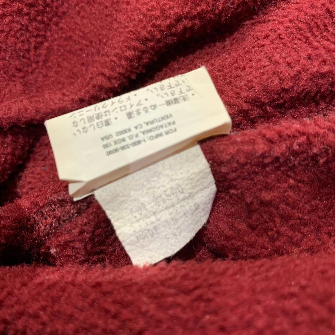 90s☆USA製☆patagonia☆シンチラクルーネックフリース☆オーバルロゴ