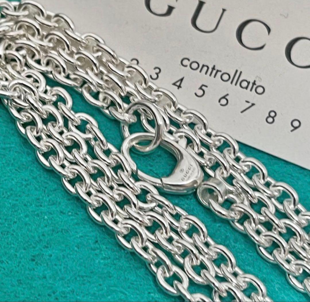 極美品‼️GUCCI 3.8ミリ シルバー925 チェーンネックレス