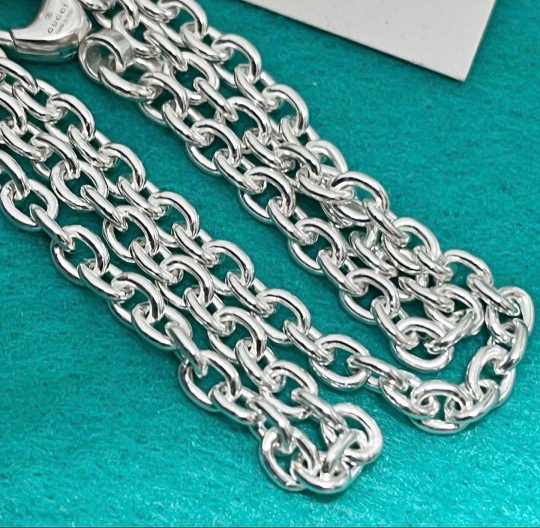 極美品‼️GUCCI 3.8ミリ シルバー925 チェーンネックレス