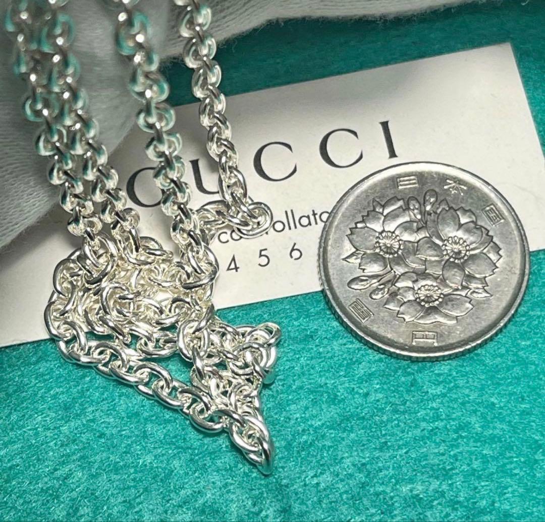 極美品‼️GUCCI 3.8ミリ シルバー925 チェーンネックレス