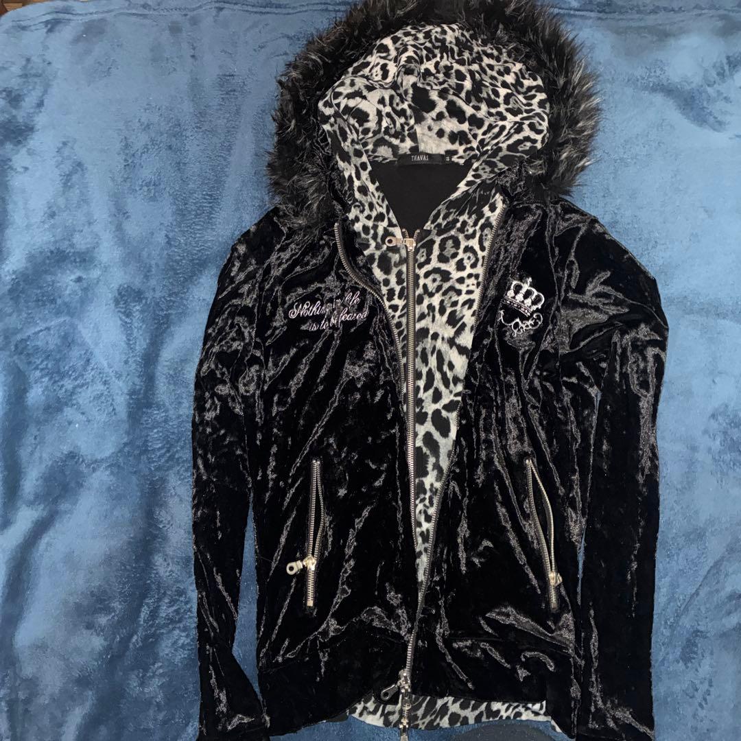 トラバス トーキョーy2kスワロフスキー ファーパーカー