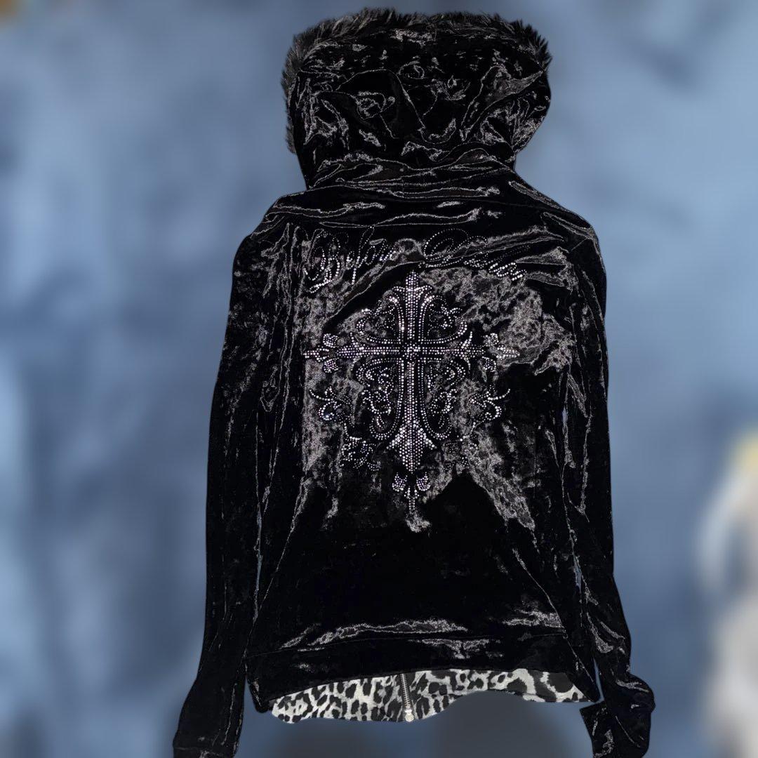 トラバス トーキョーy2kスワロフスキー ファーパーカー