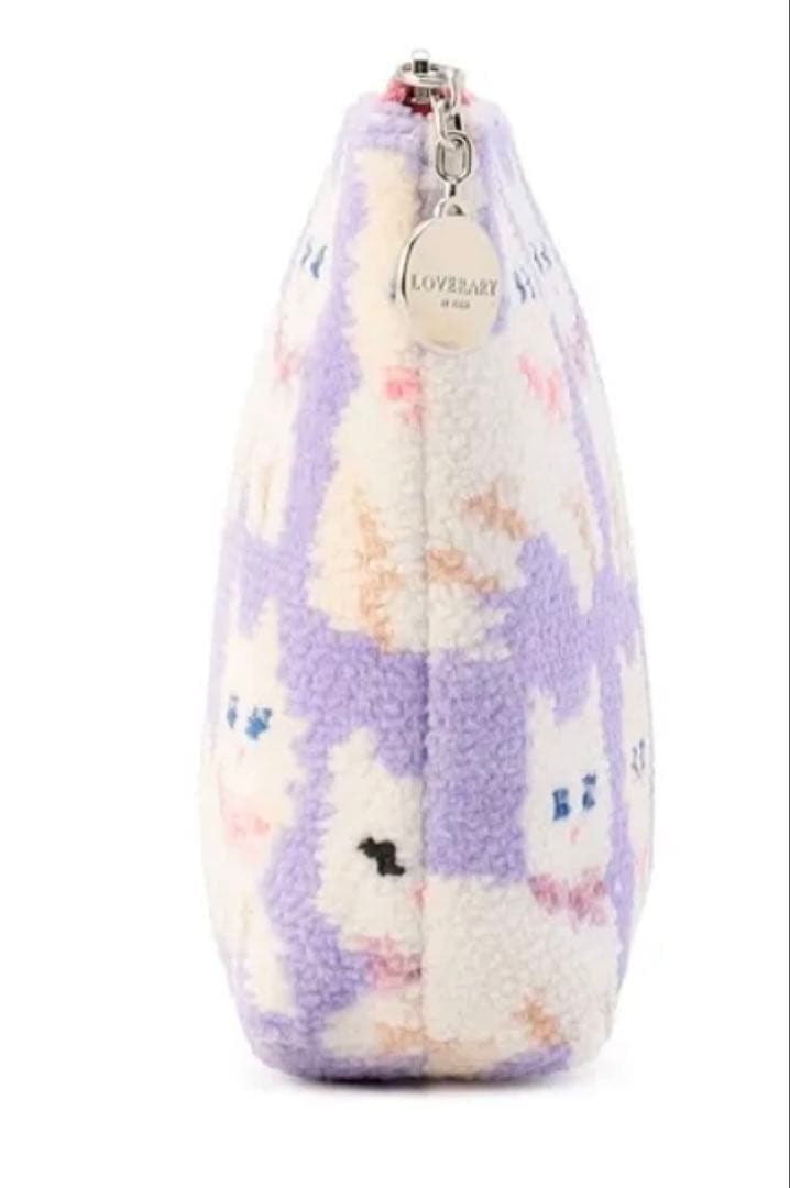 新品タグ付き　フェイラー　FEILER モフモフネコチャン 舟形ポーチ　M ねこ