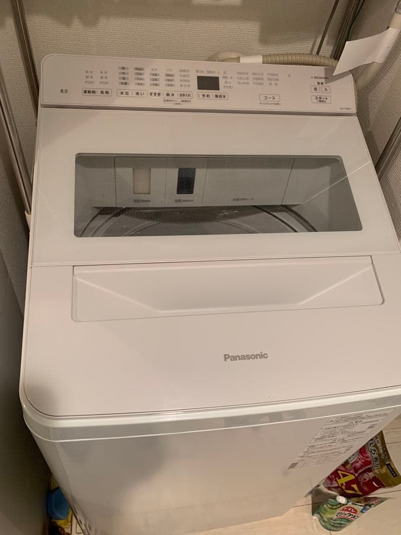 Panasonic 自動洗濯機　8kg 型番：NA-FA8K1