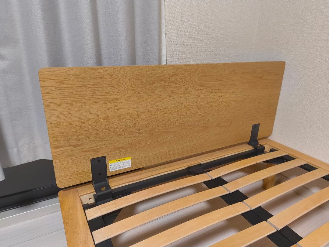 【美品】無印良品　セミダブル　ベッドフレーム　オーク材