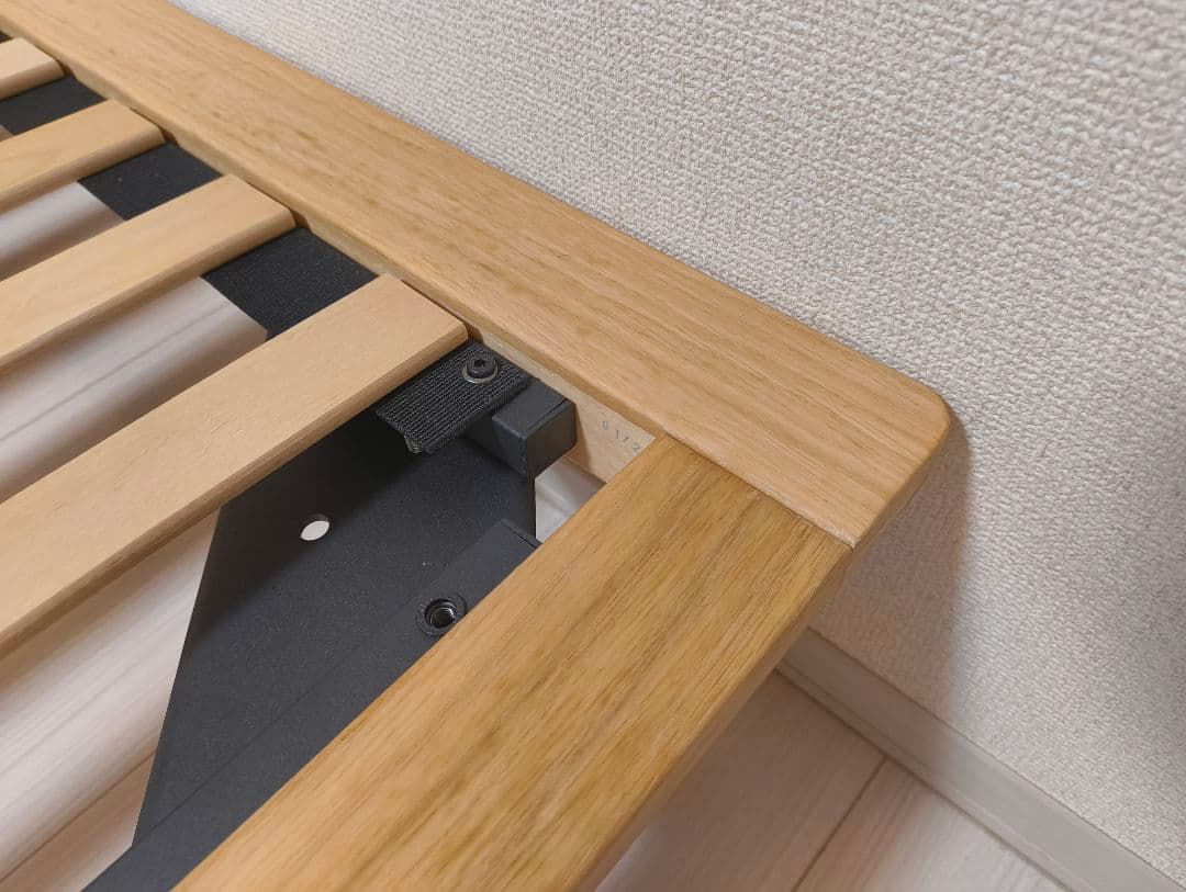 【美品】無印良品　セミダブル　ベッドフレーム　オーク材