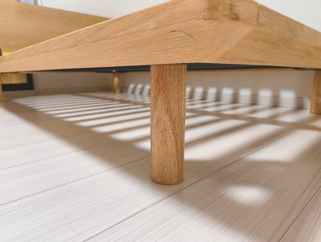 【美品】無印良品　セミダブル　ベッドフレーム　オーク材