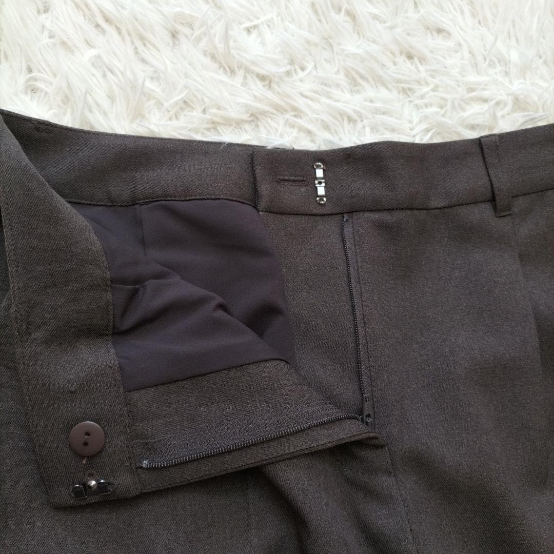 未使用級♡ナチュラルビューティーベーシックパンツスーツセットアップ ブラウン L