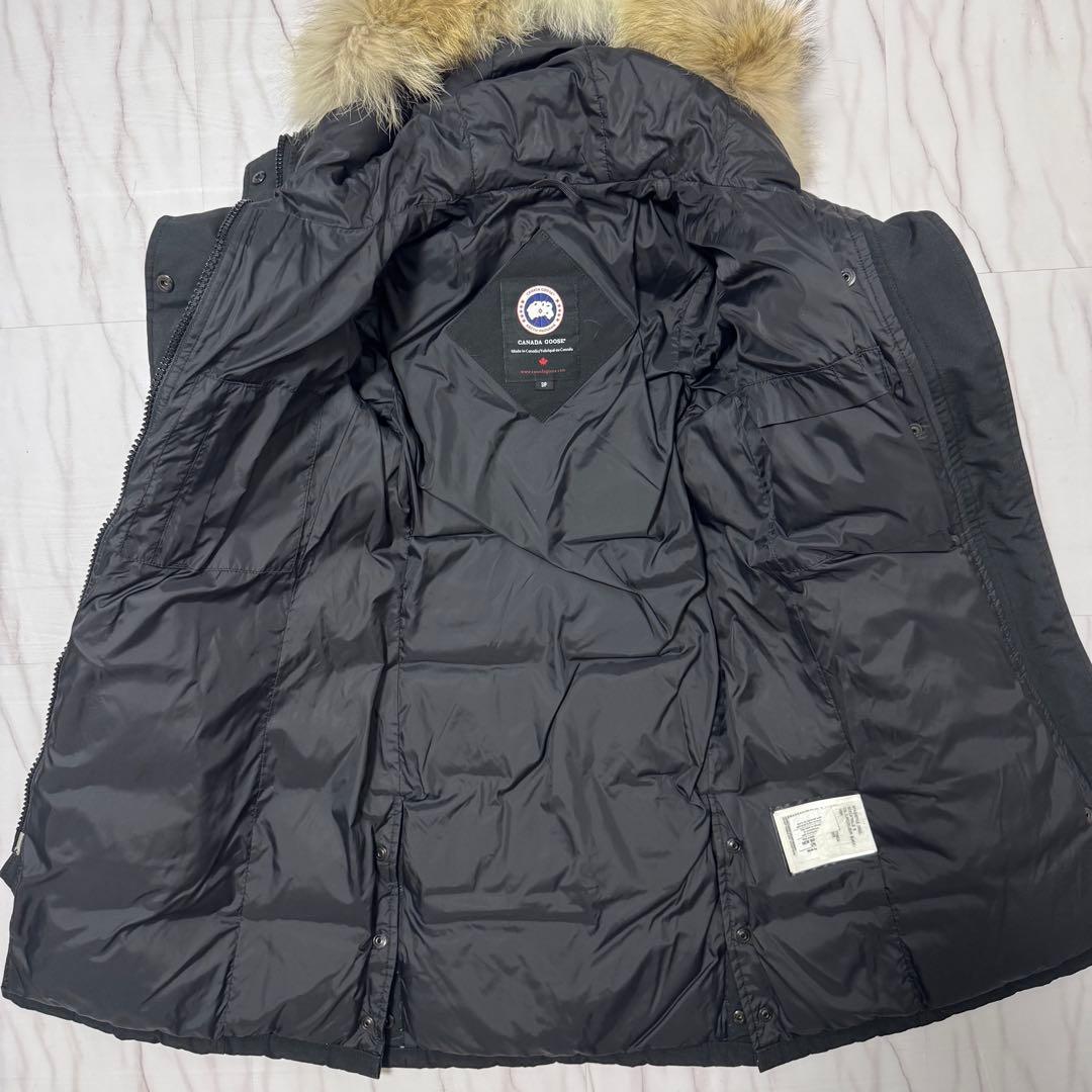 カナダグース マッケンジー ダウンコート サザビー M相当 ブラック 刺繍ロゴ