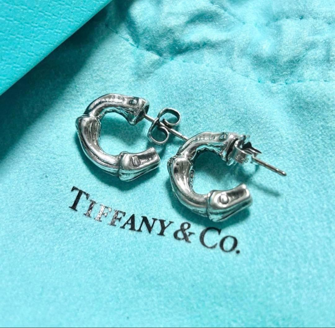 Tiffany & Co. シルバー C字型ピアス