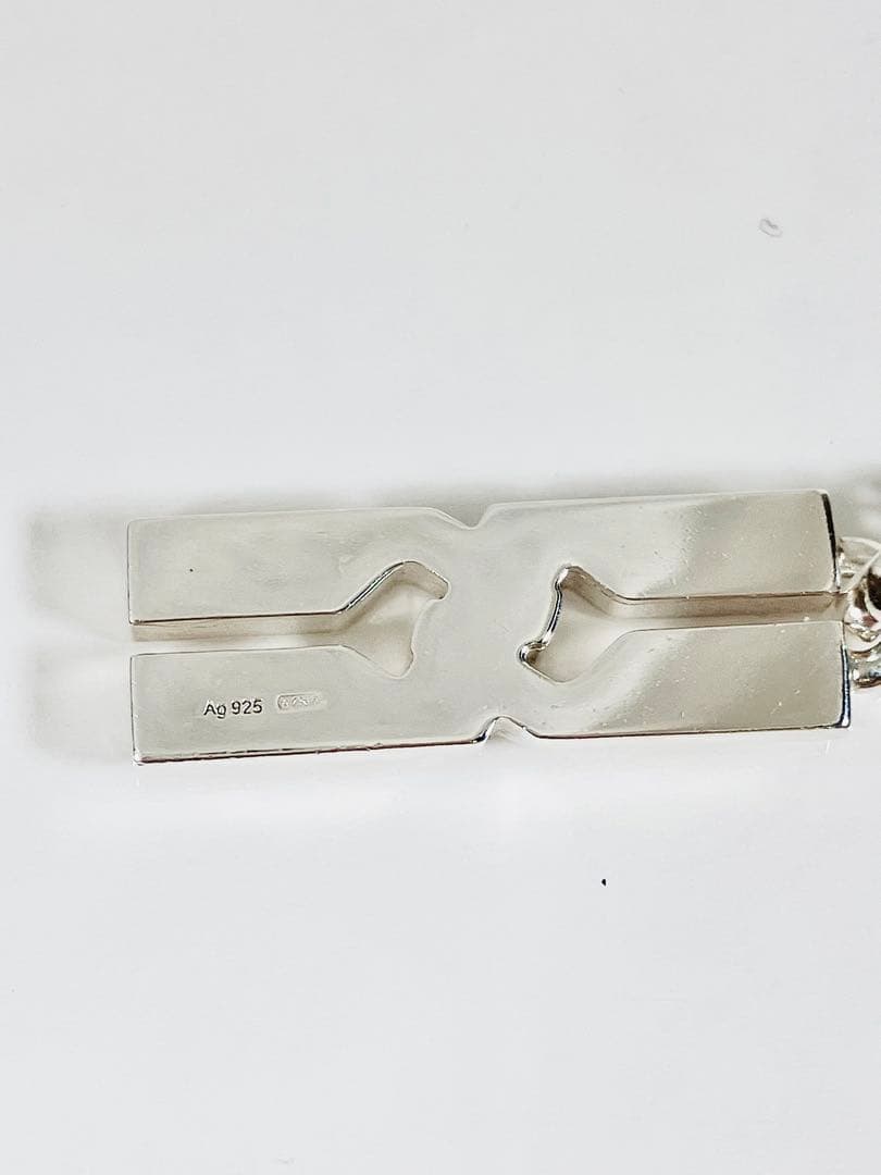 【超美品】GUCCI ネックレス トップ925＋社外喜平チェーン 男女兼用