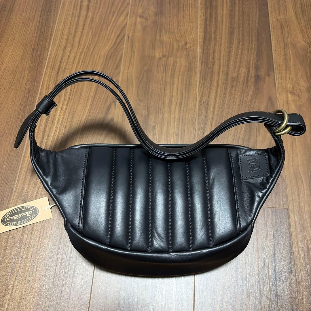 【新品】BACKDROP Leathers DIA-WAIST BAG ブラック