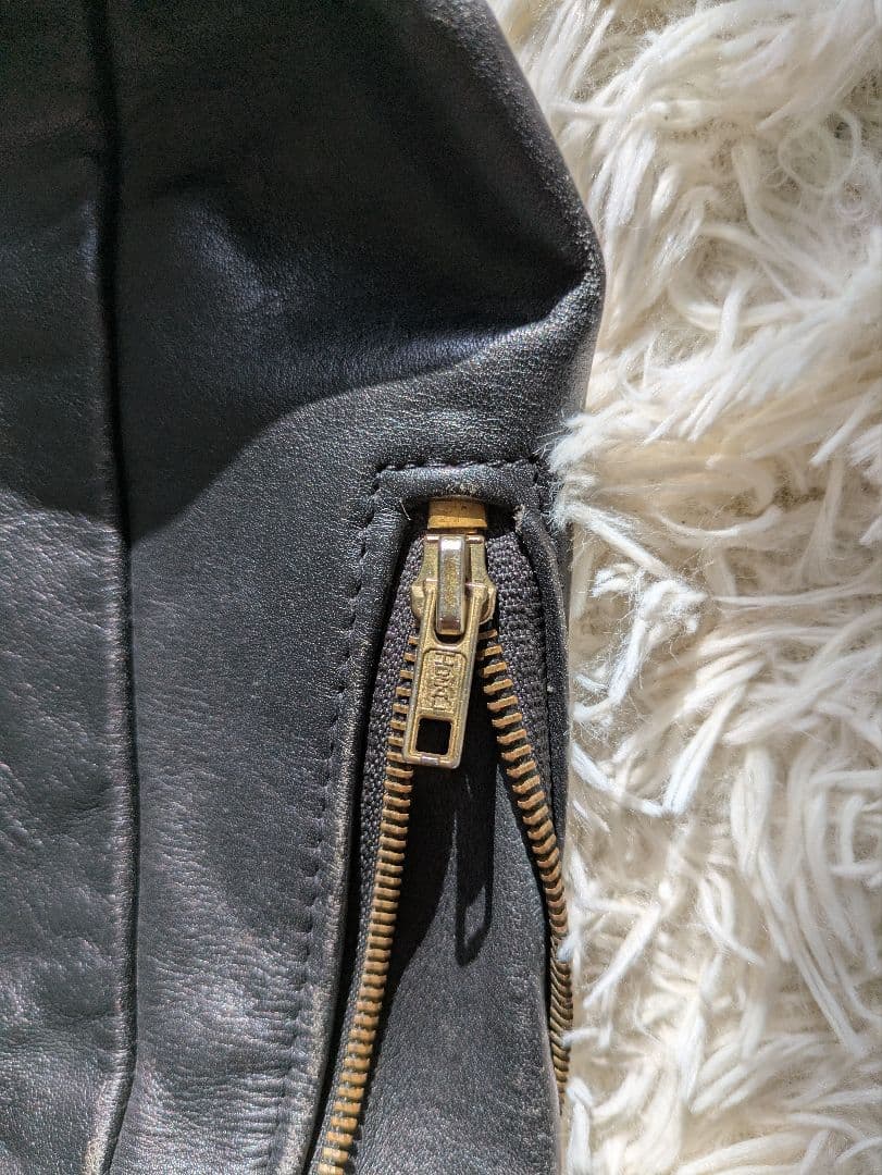 Schott　642 　38 　シングルレザー　ブラック　ライダースジャケット