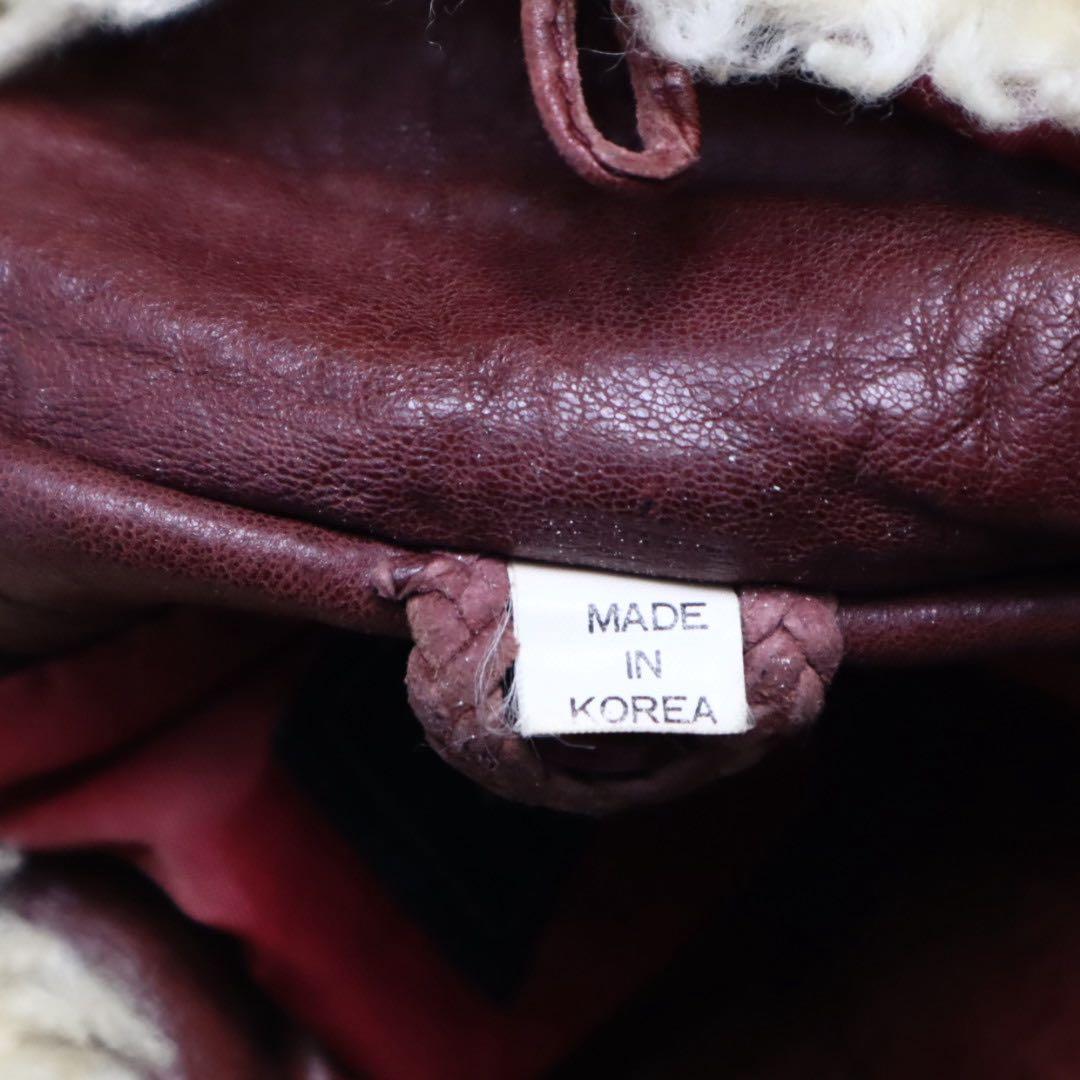 Vintage 90s A2 G1 短丈 襟ボア レザー フライトジャケット