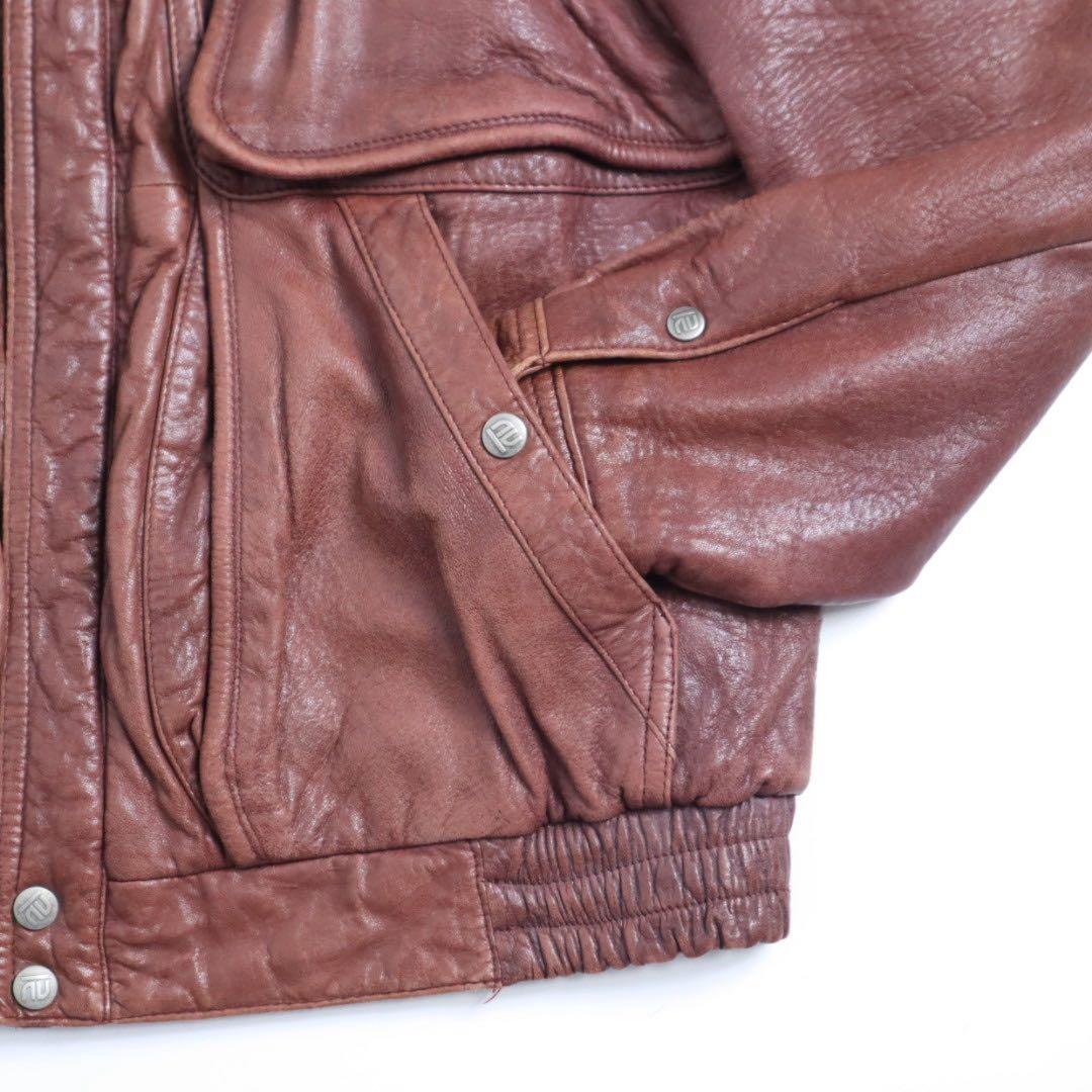 Vintage 90s A2 G1 短丈 襟ボア レザー フライトジャケット