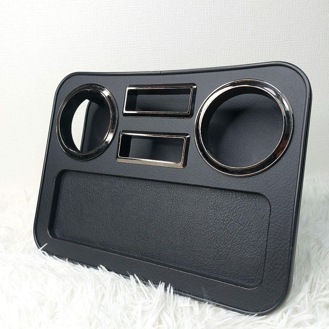 30アルファード　ヴェルファイア　センターテーブル　コンソール　黒　レザー調